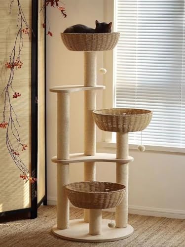 MewJoyee Modern Wood Cat Tree