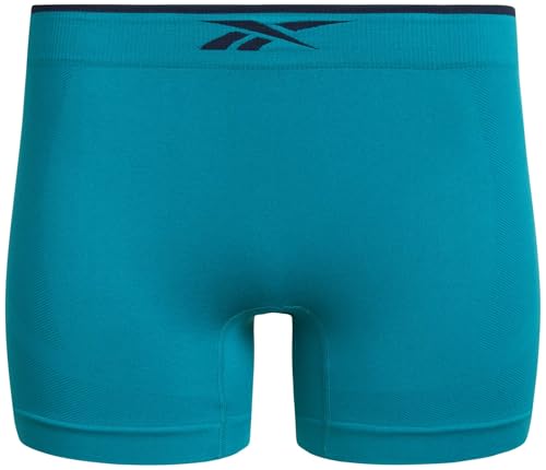 Reebok Women's Boy Short Panties - 4 Pack Stretch Performance Seamless Underwear for Women, Tagless for Comfort (Sizes: S-XL)4