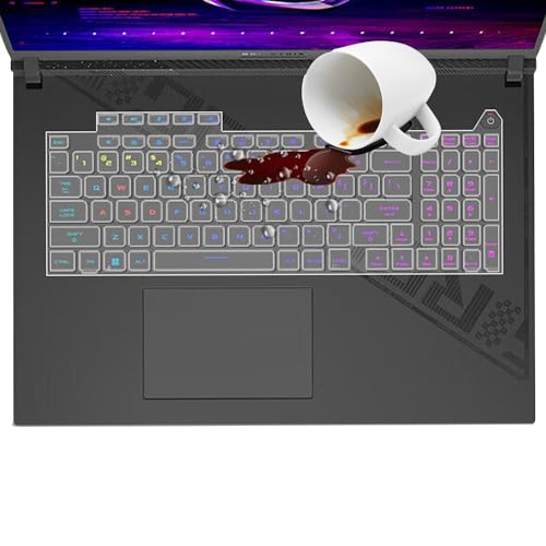 Housse de clavier pour ordinateur portable de jeu Asus ROG Strix Scar 18 & Strix G18, Scar 18 G835 G834 G835LX/LW G834JY/JZR/JYR, ROG Strix G18 G815 G814 G814 G888 15 LW/LR. /LP G814JI G814JZ Skin en