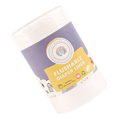 GFCGFGDRG 100pcs / Roll Desechables de Fibra de bambú del pañal Liners Infantil del bebé del pañal del paño Respetuoso del Medio Ambiente Suave del paño del pañal Insertar