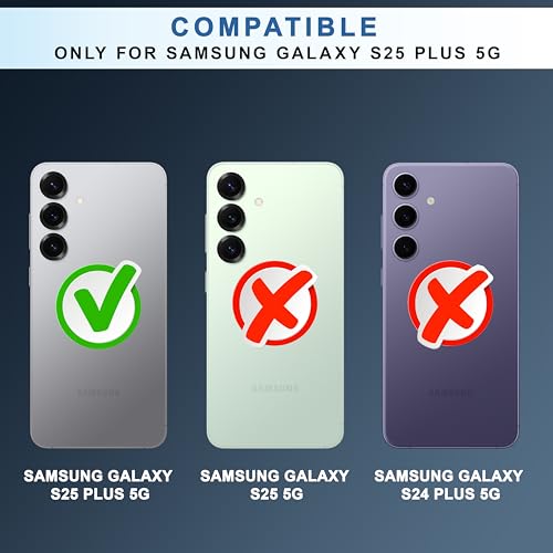 Image of CEDO Backcover for Samsung Galaxy S25 Plus (5G) | Camera Protection Bump Shockproof Edge | Ultra Hybrid Transparent Acrylic Clear TPU+PC Hard Backcase Cover (Black)