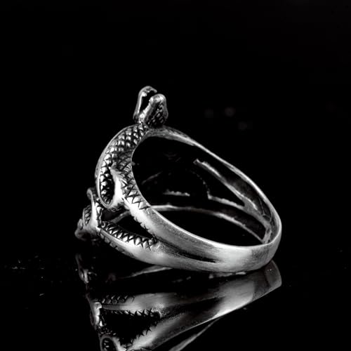 Snake Mens Ring, 925 Sterling Silver Ring, Animal Ring (Size: 9)4