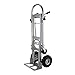 SHZOND 3 in 1 Convertible Hand Truck Dolly, Heavy-Duty Aluminum Hand Truck, 1000 lb Platform / 660 lb Upright Capacity Utility Cart with 10″ Pneumatic Wheels for Warehouse, Factory, Construction