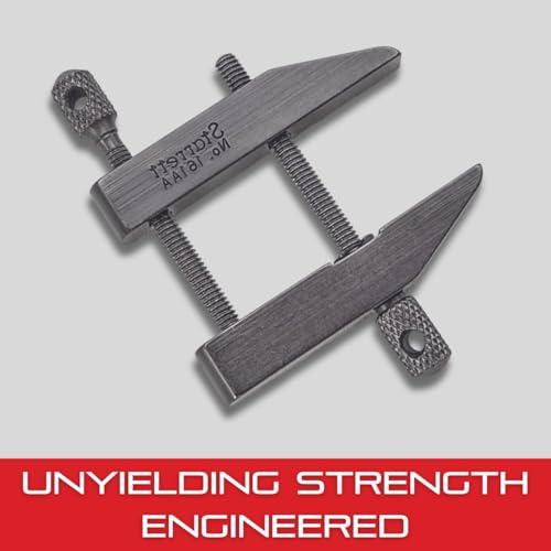 Image of Starrett Toolmakers Parallel Clamp - Ideal for Holding Work in Tapping and Drilling - 3 /4 inch Capacity, 21 /32 inch Throat Depth, Hardened Steel, Nice Finish - 161AA