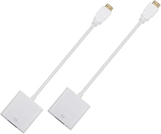 CAXUSD 2Pcs Cabo Vga Adaptador Portátil Adaptador De Cabo Para Adaptador Para Cabo Adaptador Cabos Abs Branco Conversor Vga Adaptador Vga Conversor Conversor De Vídeo Vga Linha De