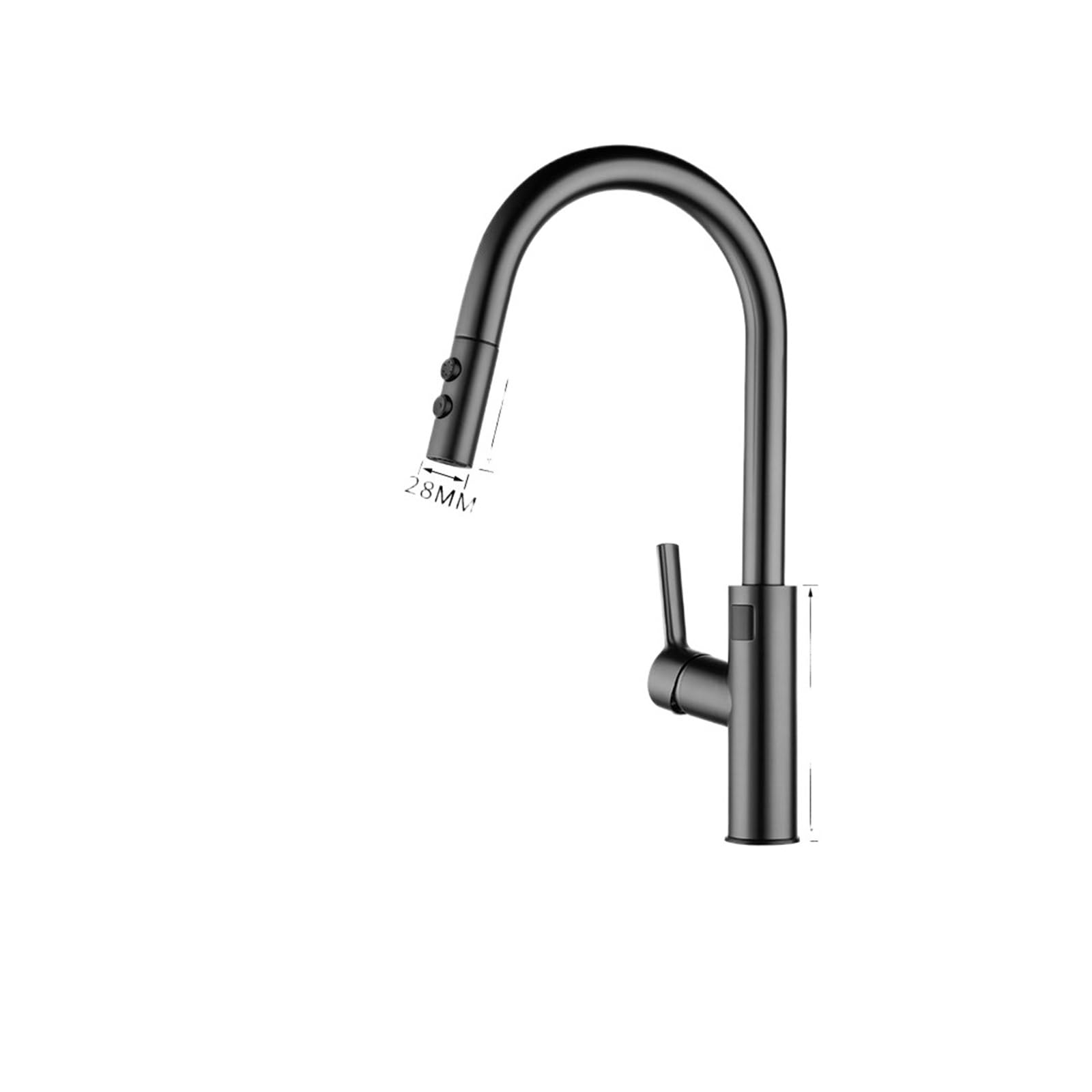Robinet de cuisine tactile mitigeur d'évier extractible rotatif chaud froid affichage numérique