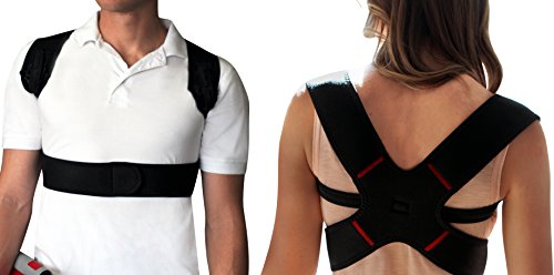 Posture Corrector for Women & Men - Shoulder Brace Upper Back Support and Straightener for Neck & Upper Shoulder Pain Relief | Kyphosis Scolliosis Thoracic Posture Trainer Stealth Support