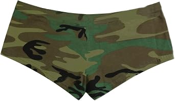 Southern Sisters Huntress Army Camo Boy Short Panty for Women Woodlands Military Print