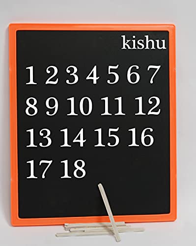 Kishu® chalk Slate Black Slate Double Sided for Kids Use + Free 1 Packet of Slate (Natraj)