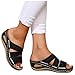 Orthopedic Sandals for Women Arch Support Recovery Slides Fashion Walking Flip Flops Women Wedge Sandals Summer Beach Slipper Comfy Sandals Medium Heel Platforms Wedges Open Toe Shoes
