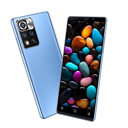 MsMga Teléfono Móvil Barato, 5.0 Pulgadas Android 9.0 OS, 16GB ROM (SD a 128GB), Dual SIM Dual Cameras, Face ID Desbloquear Teléfonos Celulares (N11T-Blue)