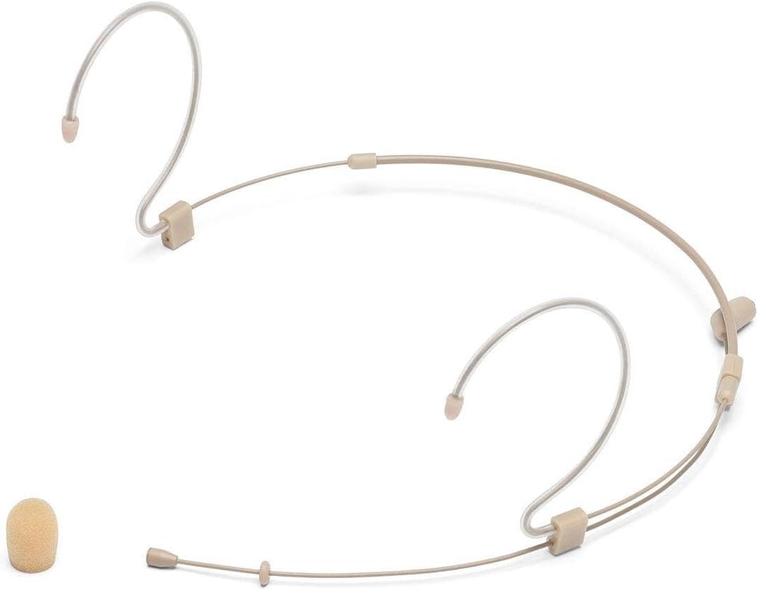Samson DE10x Omnidirectional Headset Microphone with Four Adapter Cables Compatible with Most Popular Wireless Systems (Tan)