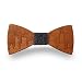 KOOWI Men's Wooden Bow Tie Creative Handmade Wood Necktie Creative Gift (One Size, A)