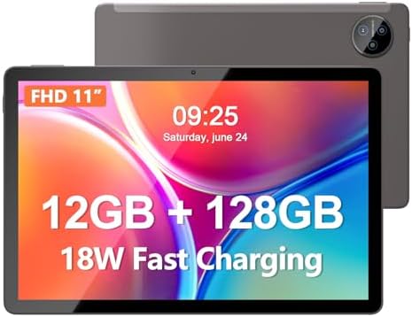 Tablette Tactile 10 Pouces PRITOM Android 13 - 64 Go + 512 Go Ext - WiFi - Noire