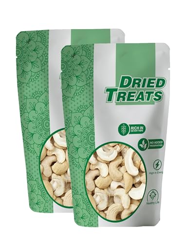 Image of Dried Treats Dried Fruits Nuts And Seeds (Cashews Kernels Piece Split Nut, 400g (2x200g))