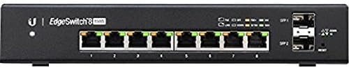 Ubiquiti Networks EdgeSwitch 8, 8-Port Managed PoE+ Gigabit Switch with SFP, 150W (ES-8-150W) (Renewed)