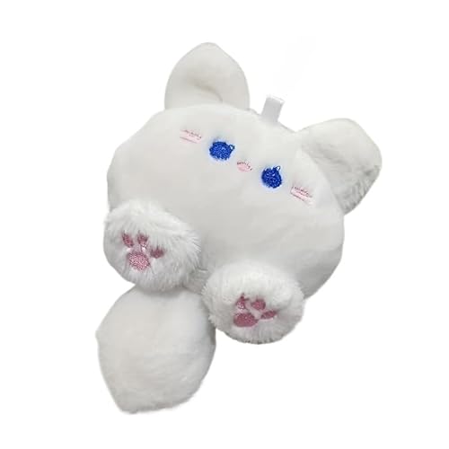DAFORERAL Squeaky Cartoon Plush Pet Toy for Cats & Dogs, Interactive Play and Training, Ideal for All Breeds, Cat Dog Accessories Toys (White)