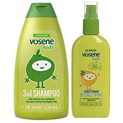 Vosene Kids Lice Repellent 3in1 Shampoo 250ml & Conditioning Defence Spray 150ml Cover
