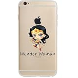Batman, Catwoman, Joker, Harley Quinn, Iron Man, Captain America, Spider Man, The Hulk, Thor, Deadpool Jelly Clear Case for Apple iPhone 7 (Wonder Woman)
