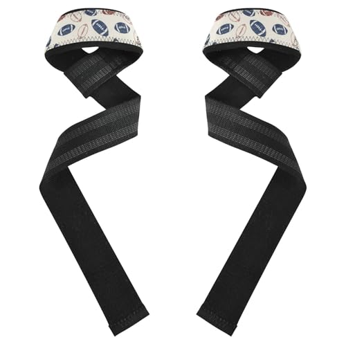 Nander Rugby Weightlifting Straps with Neoprene Padding