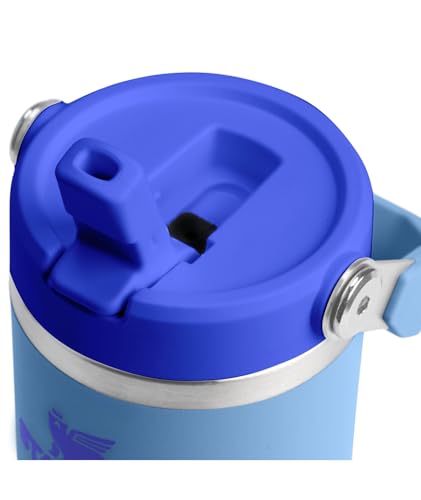 Image of STANLEY IceFlow 2.0 Flip Straw Tumbler with Handle 14 oz | Twist On Lid and Flip Up Straw | Leakproof Water Bottle | Insulated Stainless Steel | BPA-Free | Blue Sky