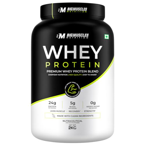 Image of Whey Protein with Fibre (Cookie & Cream, 2kg) | 24g Protein & 10g EAA | Protein Powder Powered By Xymore Tech. | No Artifical Flavour or Sweetener