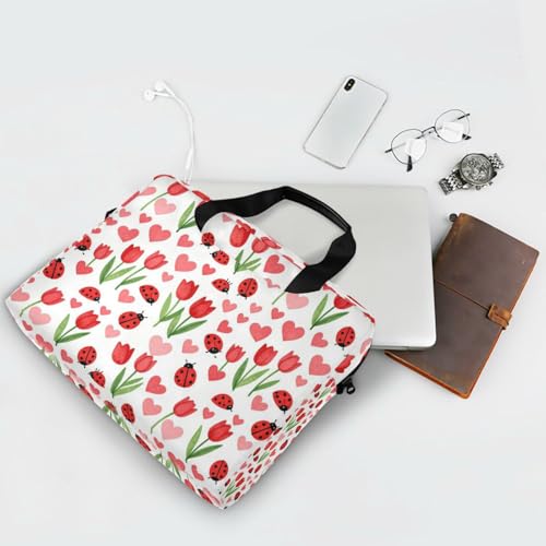 Bolso portátil para laptop de 15.6 pulgadas con correa y asa miniatura 7