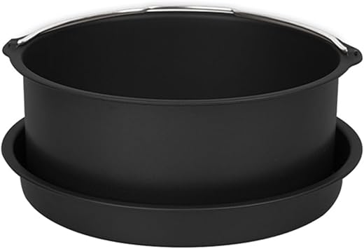 Air Fryer Cake Pan,Two 6-Inch Baking Pans for Air Fryers, Compatible with Most Air Fryer, Oven, and Instant Pot Brands, Featuring Non-Stick, Dishwasher-Safe, and Universal Design.