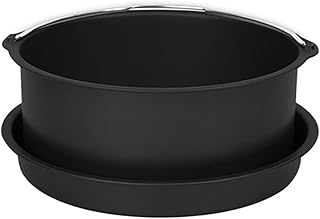 Air Fryer Cake Pan,Two 6-Inch Baking Pans for Air Fryers, Compatible with Most Air Fryer, Oven, and Instant Pot Brands, Featuring Non-Stick, Dishwasher-Safe, and Universal Design.