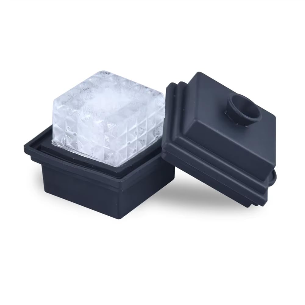 CTRLZS Large Square Ice Block Mold Crystal Clear Ice Block Mold for Whiskey, Cocktails & Beverages