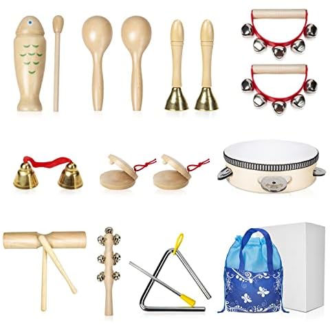 Instrumentos musicales para niños, juego de percusión de madera Cover