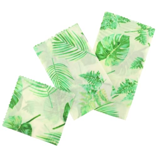 PRETYZOOM 3piezas Láminas De Cera De Abejas Envoltorios De Papel Encerado Resistente Al Aceite Para Sándwiches Para Embalar Alimentos Tiendas o Casa