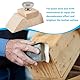 3 Stücke Holz-Schleifklotz, Buchenholz Schleifblock Umfassen Cuniform, Quadratische und Abschrägung, Handschleifklotz, Lederwerkzeuge, für Polieren zum Formen (1)