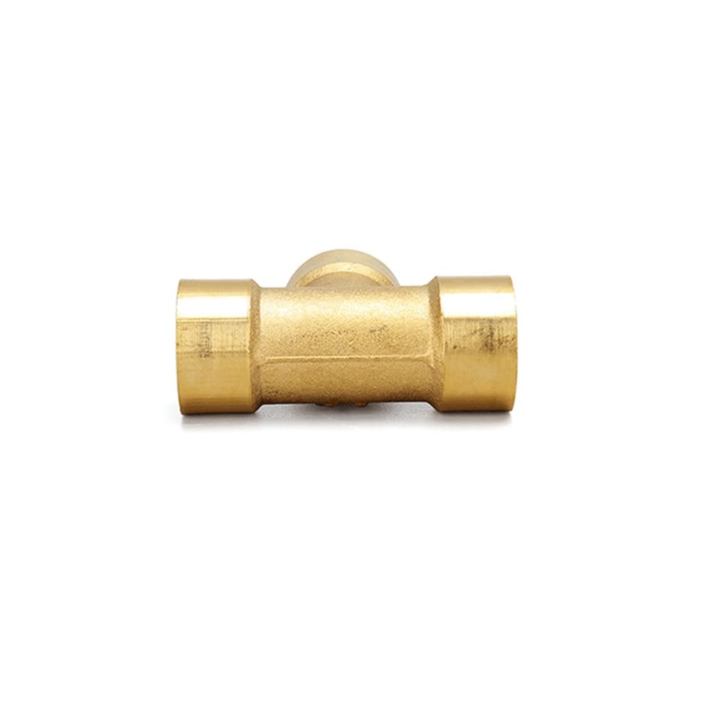 Conector de Toque de Manguera, 1 Conector Adaptador de instalación de tuberías de latón de Tres vías, Utilizado for Rosca Interna de 1/8 "1/4" 3/8 "1/2" 3/4 "1" de decoración del hogar Agua