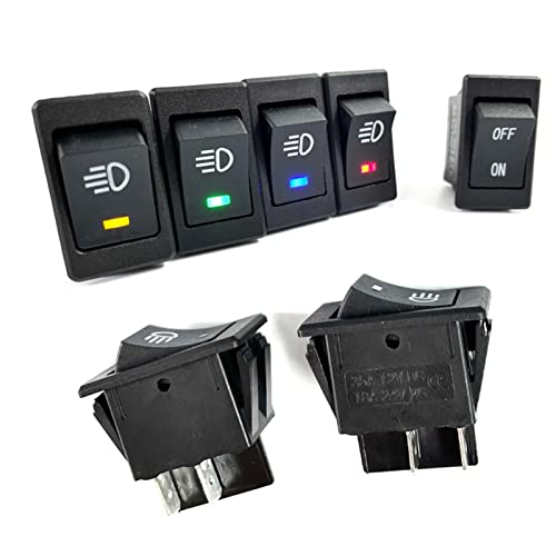 Interrupteur à bascule LED rouge 12V KCD4 pour customiser les phares de votre auto