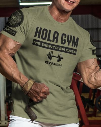 Gymish Spanish Adicto a entrenar Motivational Gift T-Shirt Workout Men's Shirt2