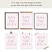 LARTSFRO Coquette Pink Bow Jesus Wall Art Decor Posters, Light Pink Bow Christian Room Bedroom Bathroom Dorm Wall Art Decor Aesthetic for College Teen Girls Gifts, Inspirational Bible Verses Bow Wall Decor, 10x8 Inch Set of 4 Bow Pictures (UNFRAMED)