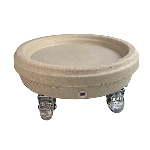 Prato com Roda 25Cm Alpe Amêndoa