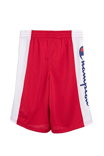 Champion Boys Heritage Script Mesh Short (Large,Scarlet) #TOP2
