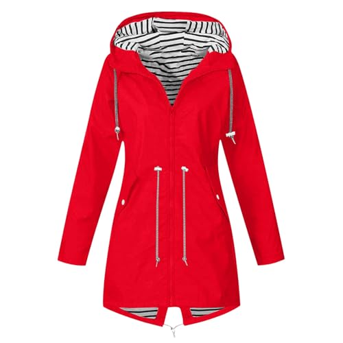 Veste de pluie femme imperméable coupe-vent légère et respirante