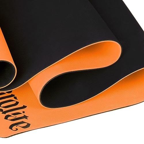 Image of AEROLITE Double Color Extra Long Extra Wide Yoga mat /Fitness Mat (6.5mm, Sunrise Orange)