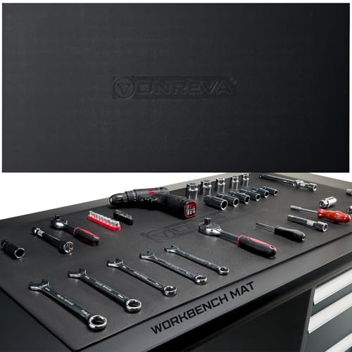ONREVA Workbench Mat 24X72 Inches, EVA Work Mat, Protect Your Work Bench Top, Heavy Duty Pad for Tool Box Top, Table, Tool Station, Rolling Cabinet Cart Cover Liner Matt, 72