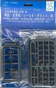 Fujimi Model 1/700 Upgraded Machine Gun, High Angle Gun, Shield, Davit, etc