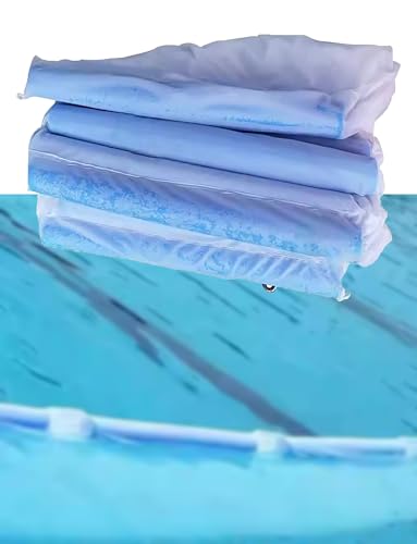 Épuisette flottante pour piscine – Nettoyant à mailles fines pour débris, feuilles et insectes, pliable et réutilisable pour piscines et parcs aquatiques