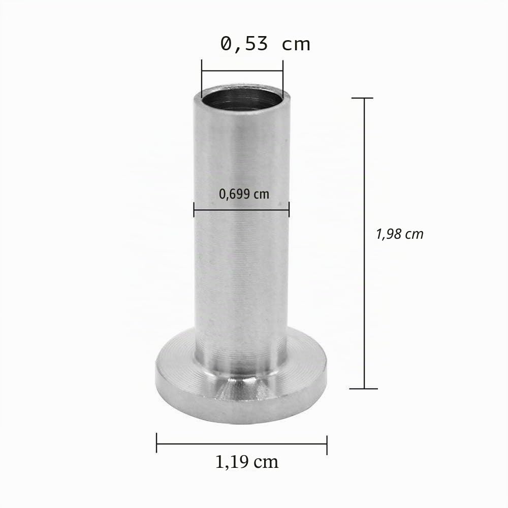 DEDC 20 Pcs Manchons de Protection en Acier Inoxydable pour Garde-corps de Câble 1/8 Pouce 5/32 Pouce 3/16 Pouce Poteaux en Bois, Balustrade de Bricolage