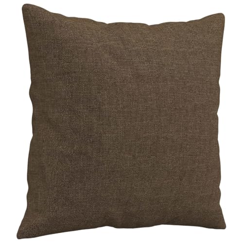 Coussins décoratifs marron 40x40 cm lot de 2 avec inserts - 4