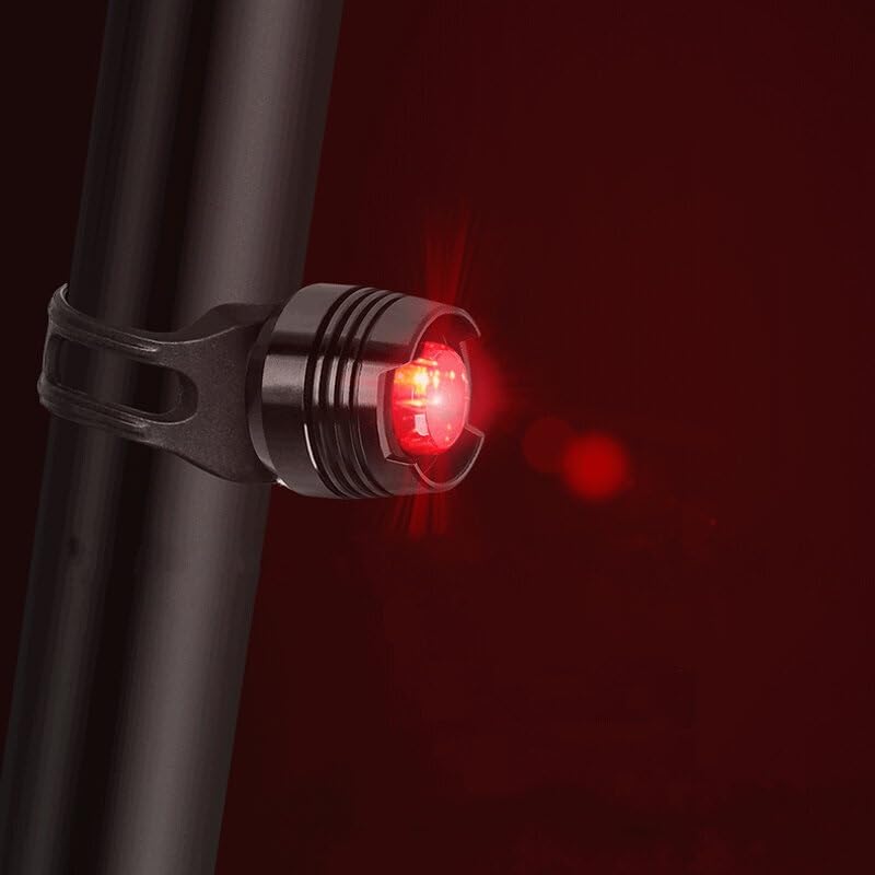 Feu arrière de vélo LED rouge de sécurité nocturne mini éclairage pour cycliste - 6