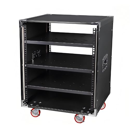 YQMHEZ Meuble Rack Audio, Meuble HiFi avec étagères métalliques à 4 Niveaux, avec Un Grand Espace de Rangement for Meuble stéréo, Tour d'armoire de...