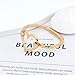 GIGB PBDK Chunky Silver Large Heart Bracelet for Women Fashion Adjustable Hammered Love Statement Bangles Simple Heart Bracelets Valentines Gift Unique Jewelry (Gold)