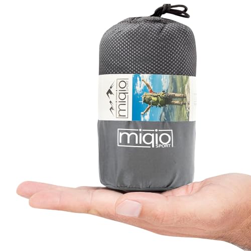 Miqio 2en1 Saco Sábana Y Sábana De Viaje Ligera Tamaño Doble Xl Gris - Cremallera A La Derecha Miqio 2en1 Saco Sábana Y Sábana De Viaje Ligera Tamaño Doble Xl Gris - Cremallera A La Derecha